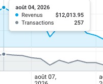 Revenus sur une journée